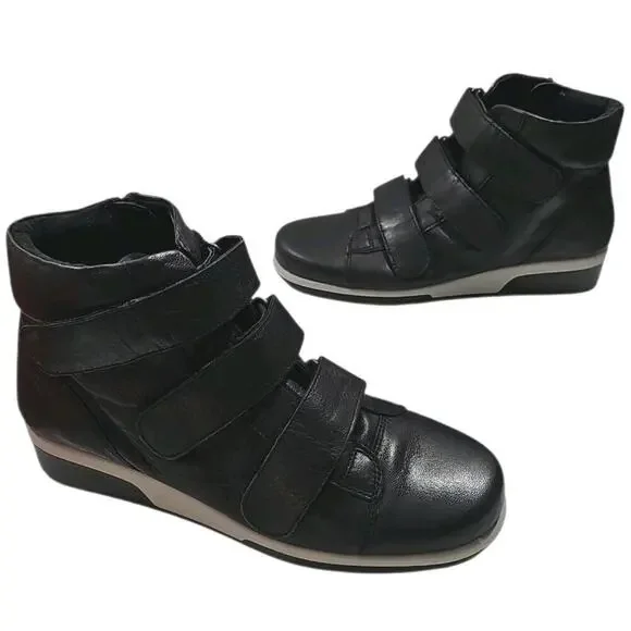 Aerosoles ~Woman Size 9M~ Black Leather Ankle Boots NEW!